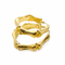 Boucles d'oreilles Boucles d’oreilles créoles maille bambou en or jaune 18 carats 58 Facettes Boucles d'oreilles créoles bambous en or