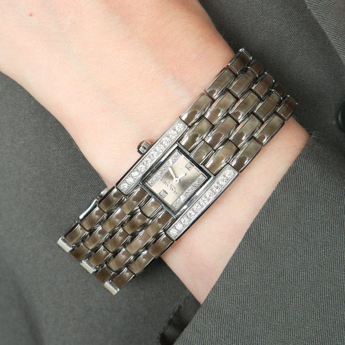 Montre Chaumet Khésis - Montre manchette en acier, diamants 58 Facettes BO/140013