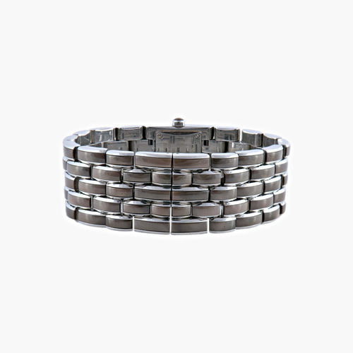 Montre Chaumet Khésis - Montre manchette en acier, diamants 58 Facettes BO/140013