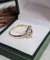 Bague 60 Bague vintage Art déco en or jaune et blanc 18 ct rubis et diamants 58 Facettes 720