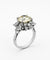 Bague 53 Bague en or blanc 18 carats sertie de diamants naturels 58 Facettes Dj