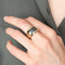 Bague 54.5 Bague jonc en or jaune, diamants et saphirs 58 Facettes BO/220036