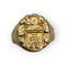 Bague 52 Chevalière blason gravé en or jaune 750 58 Facettes 149067235