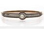 Bracelet Bracelet ancien en or jaune 585 avec diamants, perle et émail 58 Facettes 12015