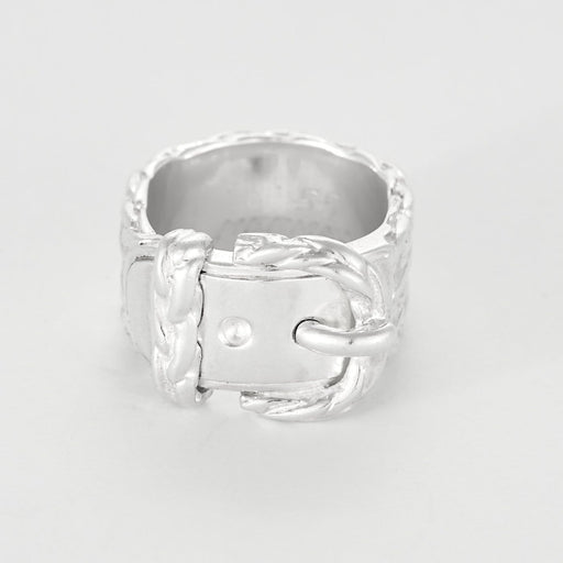 Bague 51 Hermès - Gaëtan de PERCIN -  Bague ceinture en Argent 58 Facettes 58FC52-1