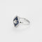 Bague 53 Bague Art Déco en platine, or gris, diamants et saphirs de synthèse. 58 Facettes 250713