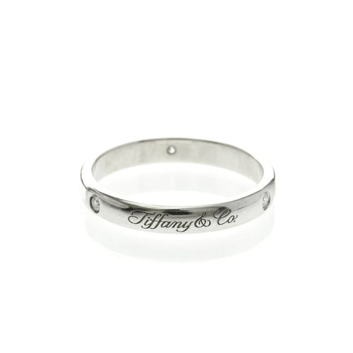 Bague 52 Tiffany & Co. Notes - Alliance en platine et diamants 58 Facettes sbraw0qprv