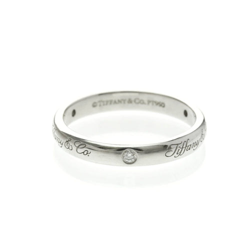 Bague 52 Tiffany & Co. Notes - Alliance en platine et diamants 58 Facettes sbraw0qprv