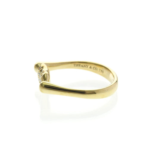 Bague 49 Tiffany & Co. Elsa Peretti Bean Band - Bague en or jaune et diamants 58 Facettes yfwzllbarj