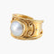 Bague 53.5 Sultan - Bague jonc en or jaune et nacre 58 Facettes BO/220077