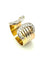 Bague 50 Cartier Double C - Bague en or jaune, rose et blanc et diamants 58 Facettes CARTIER BG