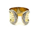 Bague 50 Cartier Double C - Bague en or jaune, rose et blanc et diamants 58 Facettes CARTIER BG