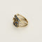 Bague 53 Bague en Or jaune 18K diamants et saphirs calibrés 58 Facettes 260251