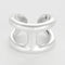Bague 56 Hermès - Osmose - Grand Modèle- Bague en Argent 58 Facettes 58FC50