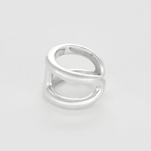 Bague 56 Hermès - Osmose - Grand Modèle- Bague en Argent 58 Facettes 58FC50