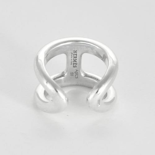 Bague 56 Hermès - Osmose - Grand Modèle- Bague en Argent 58 Facettes 58FC50