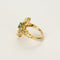 Bague 53 Bague marquise en or jaune, émeraude et diamants 58 Facettes 260286