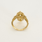 Bague 53 Bague marquise en or jaune, émeraude et diamants 58 Facettes 260286