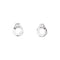 Boucles d'oreilles Puces d'oreilles Dinh Van, "Menottes" or blanc et diamants. 58 Facettes 35583