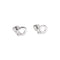 Boucles d'oreilles Puces d'oreilles Dinh Van, "Menottes" or blanc et diamants. 58 Facettes 35583