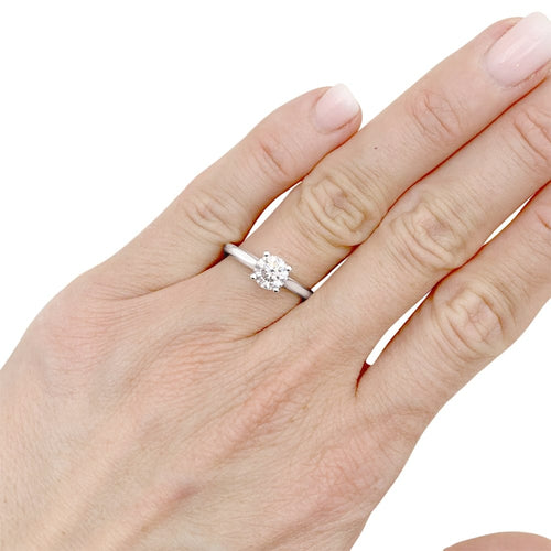 Bague 52 Bague Cartier, "1895", platine et diamant. 58 Facettes 35586