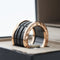 Bague 55 Bague Bulgari B.zero1 en or rose et céramique noire, taille 55 58 Facettes 18911