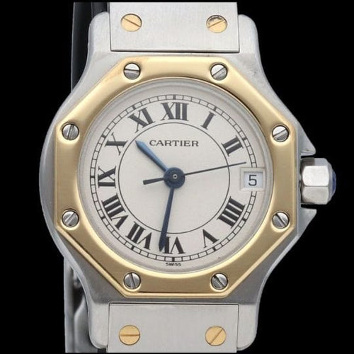 Montre Cartier Montre Cartier Santos Ronde Octagon 58 Facettes MT46226