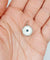 Pendentif Pendentif cible Art déco en or 18k et platine, nacre et saphir synthétique 58 Facettes A06914