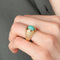 Bague 53 La Turquoise - Bague en or jaune 18 carats turquoise 58 Facettes BO/220078
