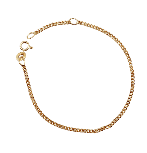 Bracelet Bracelet gourmette fin vintage en or 21k pour enfant 58 Facettes A06967