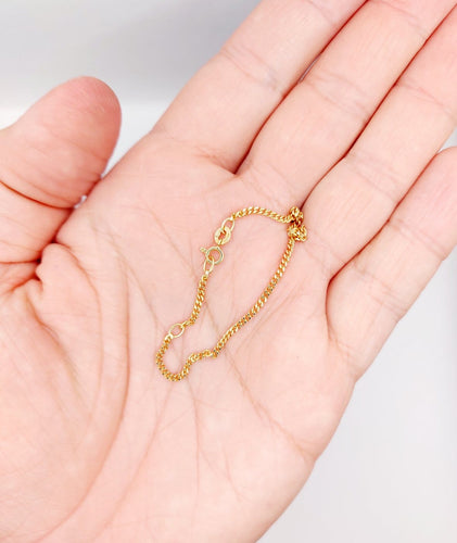 Bracelet Bracelet gourmette fin vintage en or 21k pour enfant 58 Facettes A06967