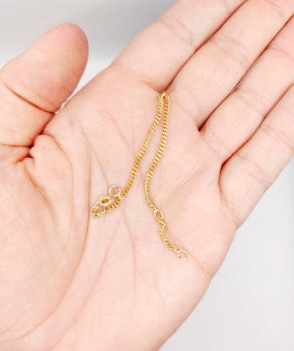 Bracelet Bracelet gourmette fin vintage en or 21k pour enfant 58 Facettes A06967