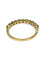 Bague 52 Demi-alliance - Bague en or jaune 18K avec saphirs et diamants 58 Facettes 1849