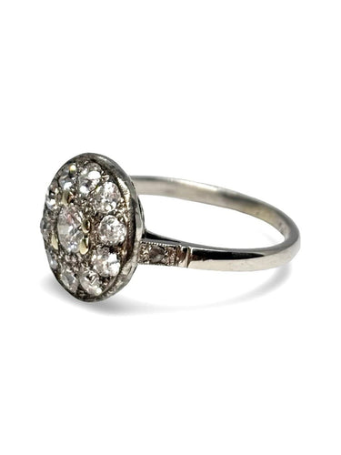 Bague 50 Bague en or blanc 18K (750) et diamants 0,60 ct 58 Facettes 1876