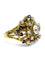 Bague 53 Bague ancienne en or jaune 18K avec diamants, saphirs et rubis 58 Facettes 1873
