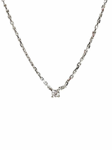 Collier Mauboussin - Collier en or blanc 18K et diamant 0,05 ct 58 Facettes 1862