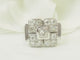 Bague 50 Bague Art déco en or blanc 18 carats et diamants taille ancienne 58 Facettes 33737