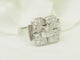 Bague 50 Bague Art déco en or blanc 18 carats et diamants taille ancienne 58 Facettes 33737