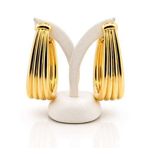 Boucles d'oreilles Boucheron - Boucles d’oreilles vintage en or jaune 18 carats 58 Facettes Bou