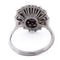Bague Bague en or blanc 18 carats avec saphir et diamants 58 Facettes AN63 (00029)