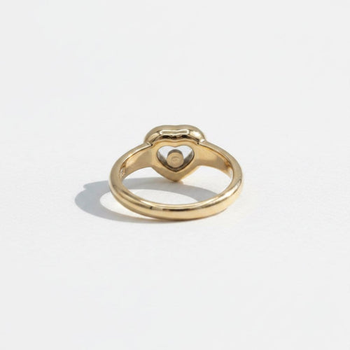 Bague 51 Chopard - Bague Happy Diamond Cœur en or jaune et diamants 58 Facettes 1.0001457/2