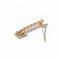 Broche Mellerio - Broche maille gourmette en or jaune 18 carats 58 Facettes 1.0000350