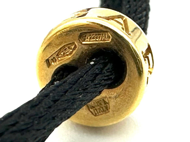 Collier BVLGARI Sassi - Collier en or jaune 18K sur cordon satin 58 Facettes BVLGARI COL
