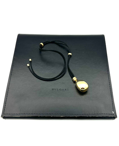 Collier BVLGARI Sassi - Collier en or jaune 18K sur cordon satin 58 Facettes BVLGARI COL