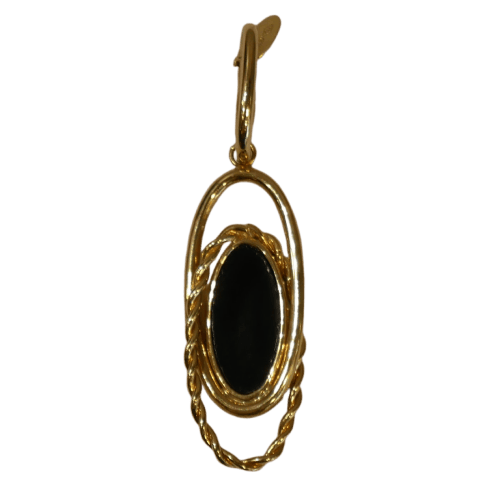 Pendentif Pendentif en or jaune 750/000 et résine façon onyx 58 Facettes 54850013