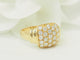 Bague 57 Bague pavée de diamants en or jaune 18 ct 58 Facettes 33673
