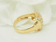 Bague 57 Bague pavée de diamants en or jaune 18 ct 58 Facettes 33673