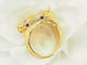 Bague 63 Bague tête de cheval en or jaune, diamants et saphirs 58 Facettes 33731