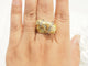 Bague 63 Bague tête de cheval en or jaune 18 carats, diamants et saphirs 58 Facettes 33731