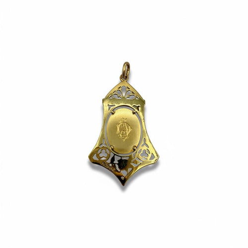 Pendentif PL Dasset - Médaille Vierge Marie en or jaune 18 carats 58 Facettes 1.000048/2